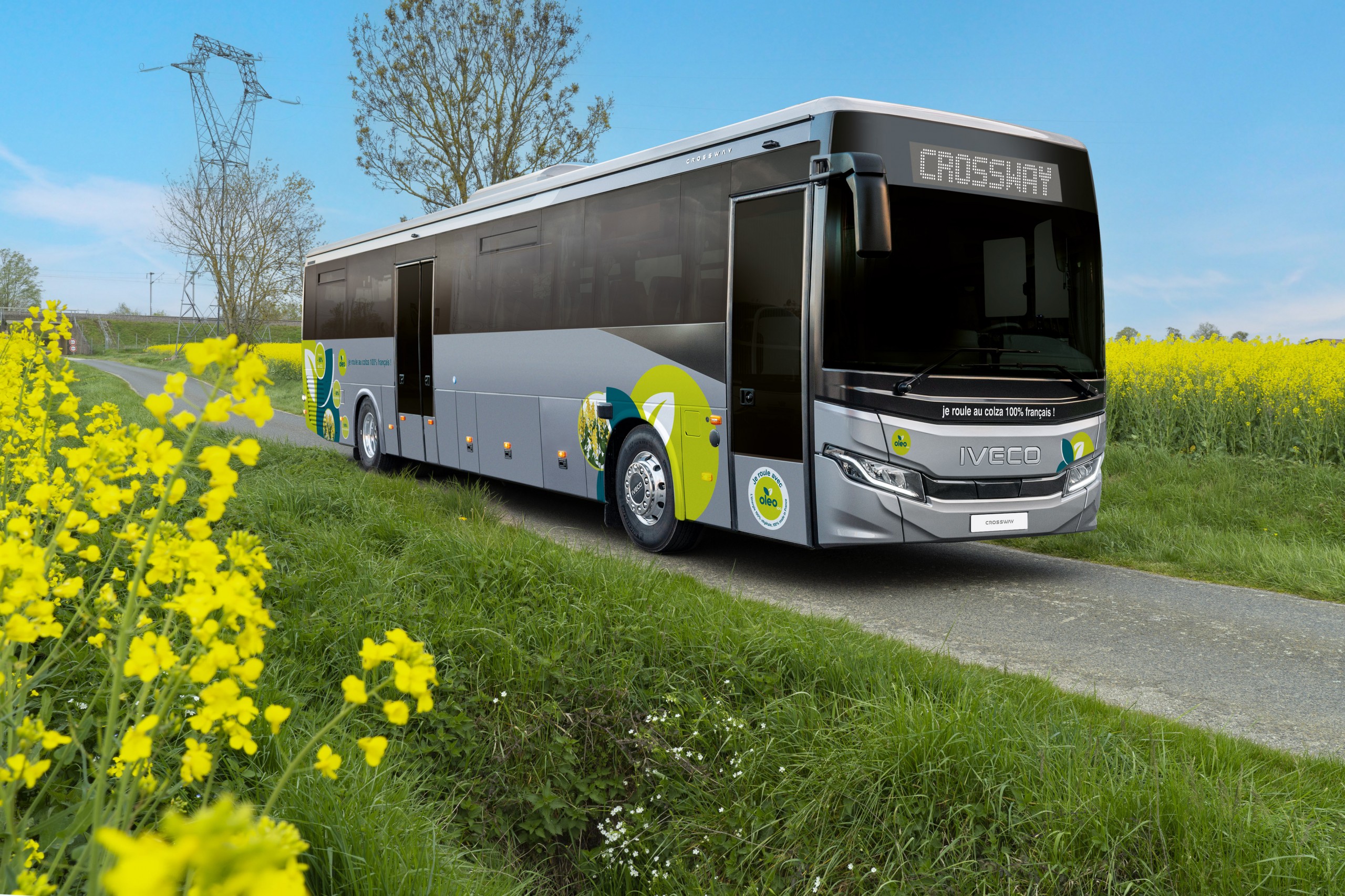 IVECO BUS a homologué au B100 son modèle emblématique CROSSWAY