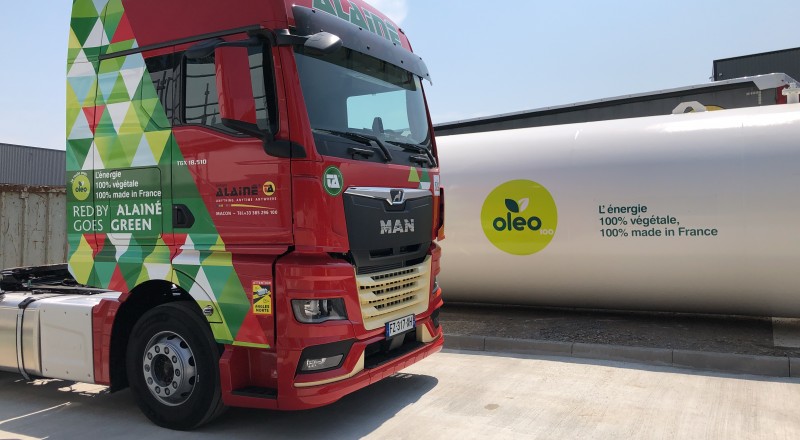 le biocarburant Oleo100 : choix du Groupe Alainé